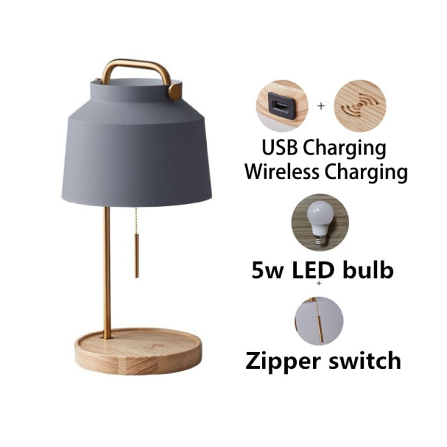 Olive Vintage USB Charging Lamp - 4 Seasons Home Gadgets