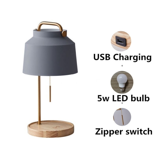 Olive Vintage USB Charging Lamp - 4 Seasons Home Gadgets