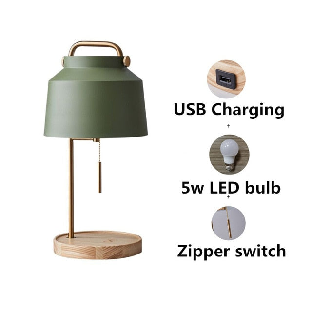 Olive Vintage USB Charging Lamp - 4 Seasons Home Gadgets