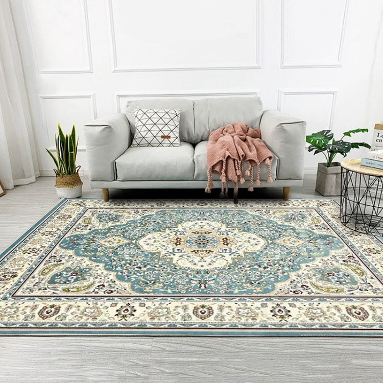 Oriental Blue Area Rug - 4 Seasons Home Gadgets