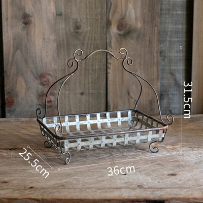 Galvanized Metal Basket - 4 Seasons Home Gadgets