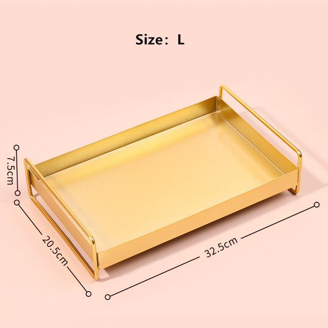 Golden Storage Tray Set - 4 Seasons Home Gadgets