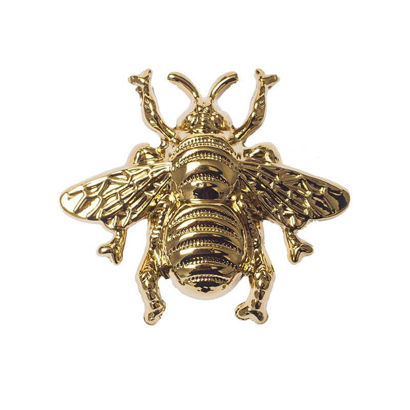 Brass Bee Drawer Knobs Set of 2 - 4 Seasons Home Gadgets