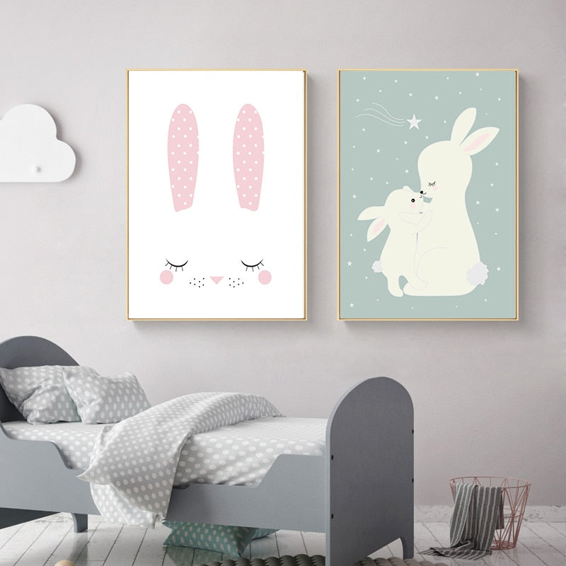 Sweet Loving Animal Portraits Wall Art - 4 Seasons Home Gadgets