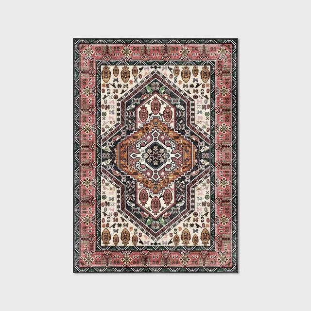 Oriental Burgundy Area Rug - 4 Seasons Home Gadgets