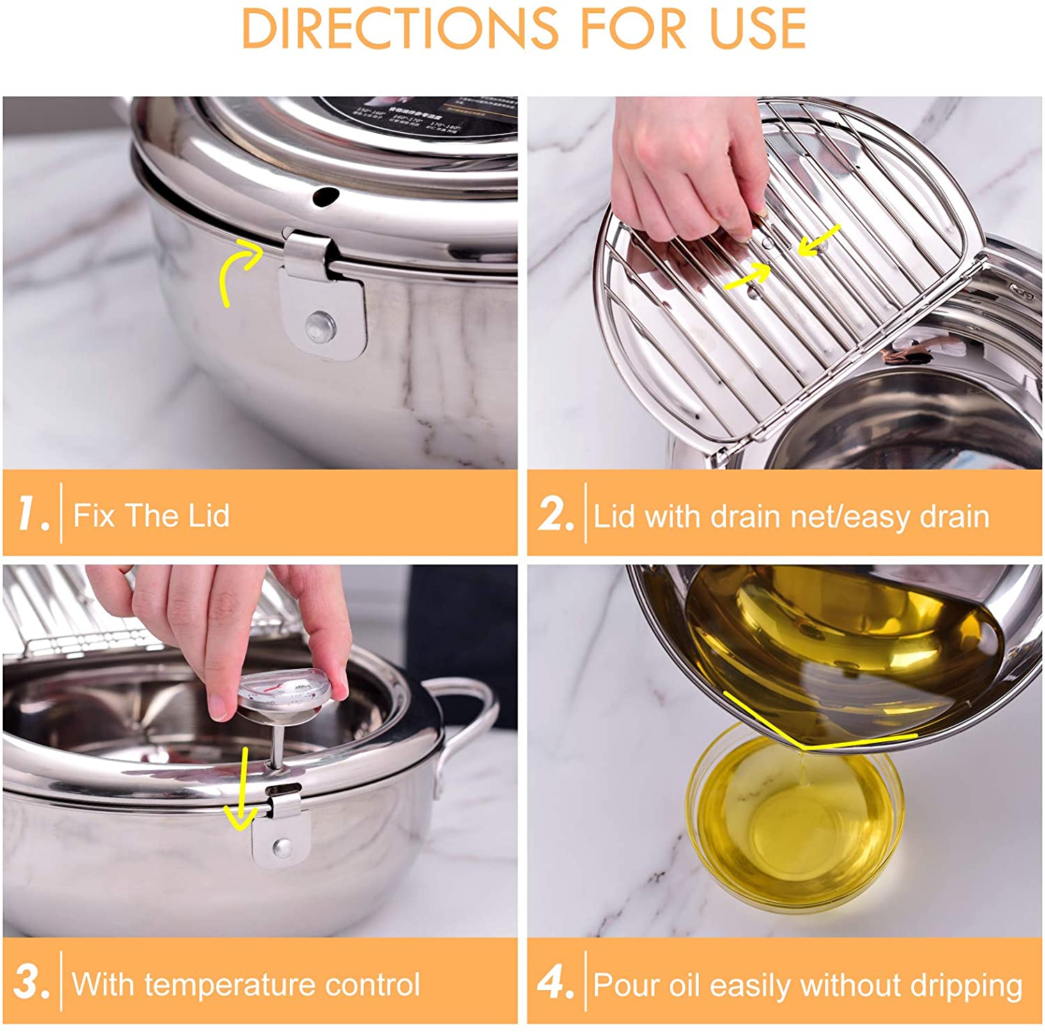 Japanese Deep Frying Pot - 4 Seasons Home Gadgets