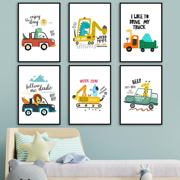 Boom Truck & Crane Wall Art - 4 Seasons Home Gadgets