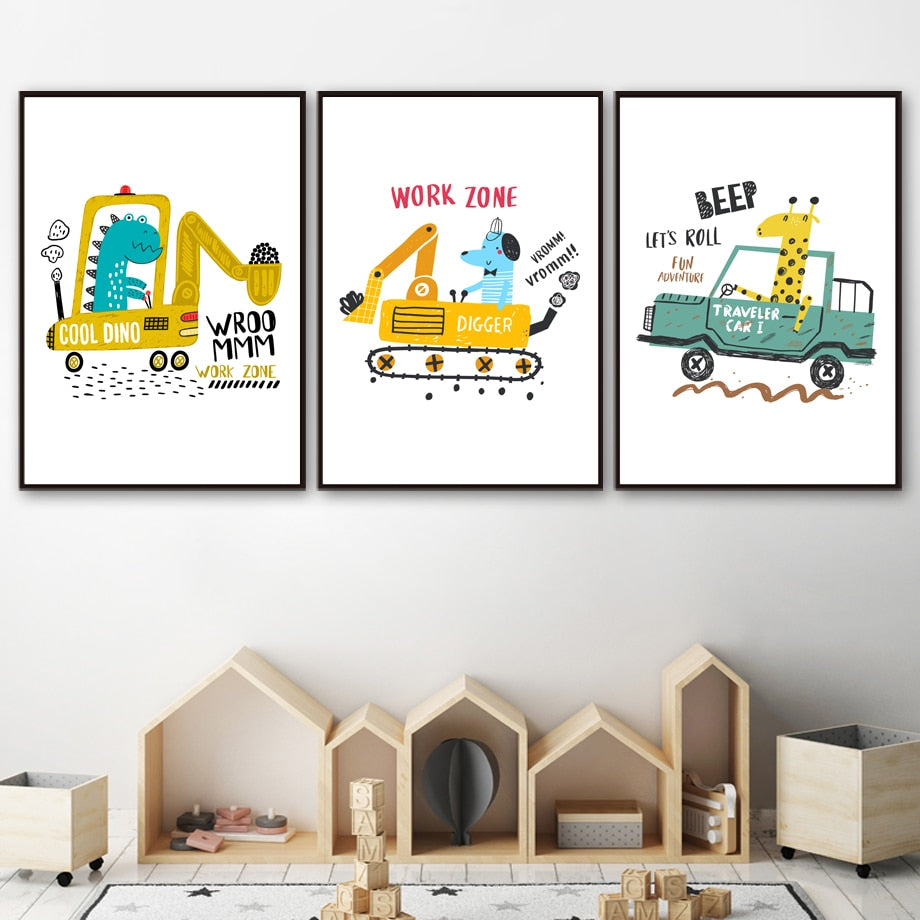 Boom Truck & Crane Wall Art - 4 Seasons Home Gadgets