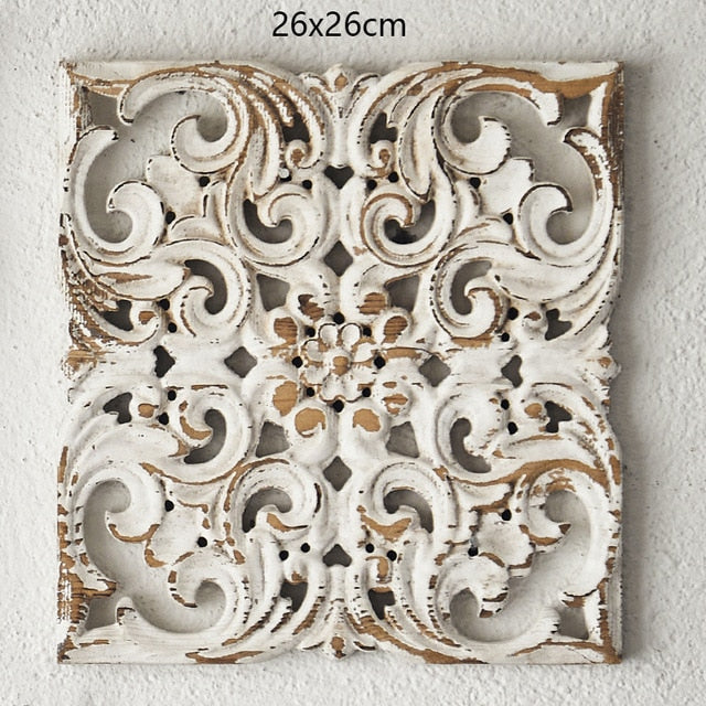 French Decorative Carved Floral Wall Décor - 4 Seasons Home Gadgets