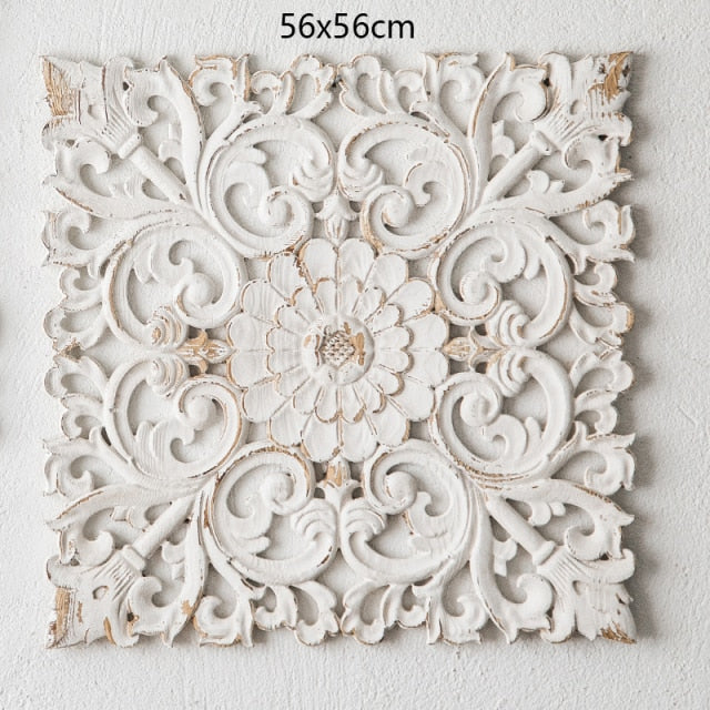 French Decorative Carved Floral Wall Décor - 4 Seasons Home Gadgets