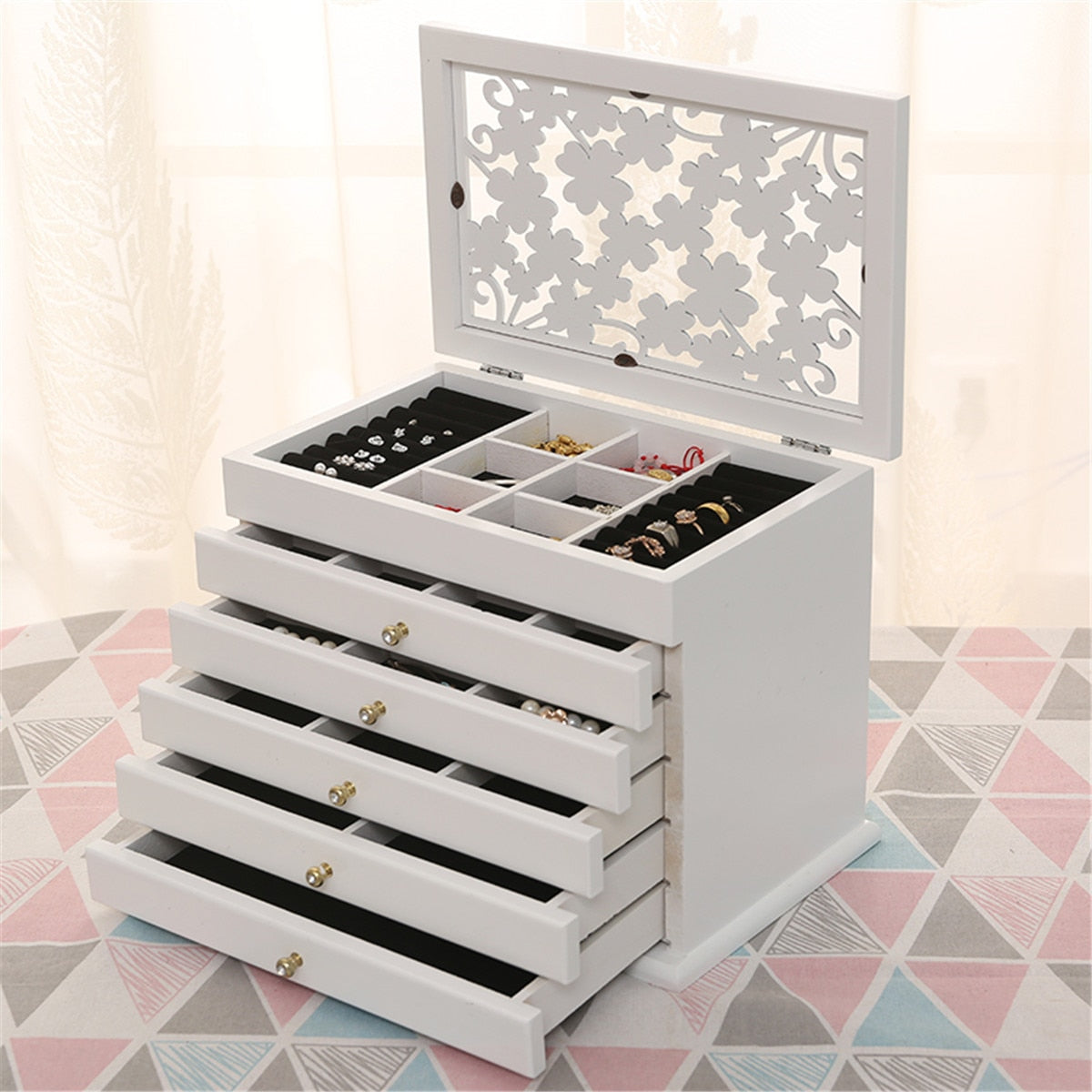 Large Organizer Jewelry Box - 4 Seasons Home Gadgets