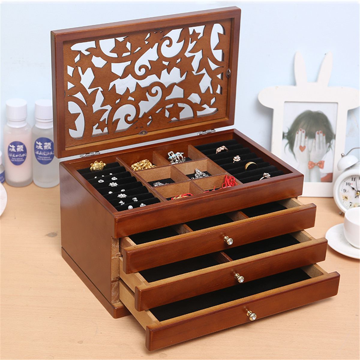 Large Organizer Jewelry Box - 4 Seasons Home Gadgets