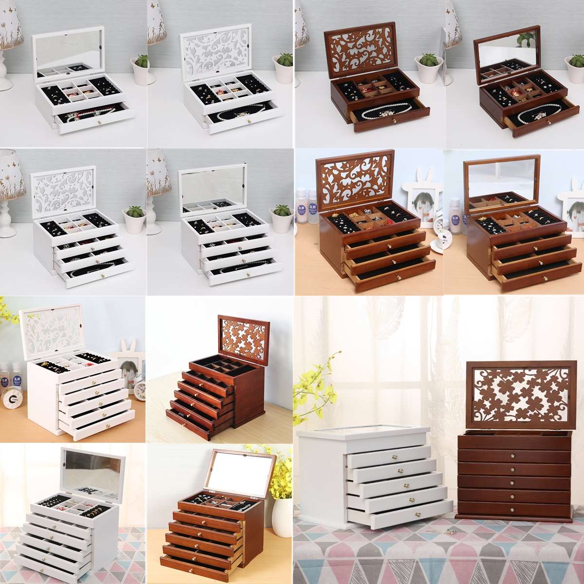 Large Organizer Jewelry Box - 4 Seasons Home Gadgets