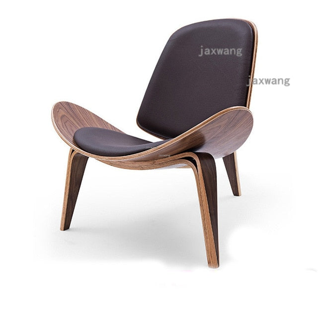 Cherry Wood Wide Lounge Chair - 4 Seasons Home Gadgets