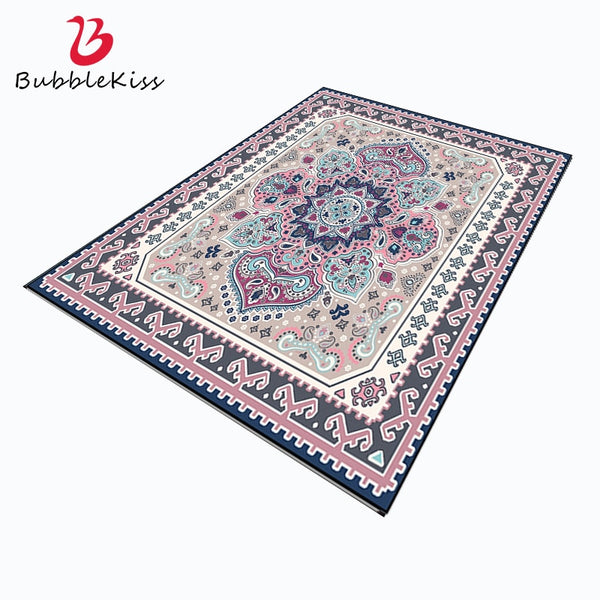 Pink Blue Mandela Rug - 4 Seasons Home Gadgets