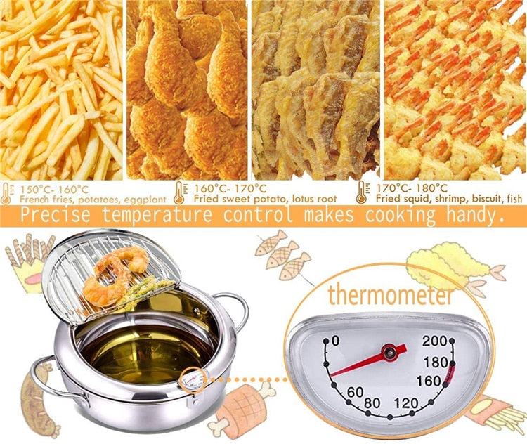 Japanese Deep Frying Pot - 4 Seasons Home Gadgets