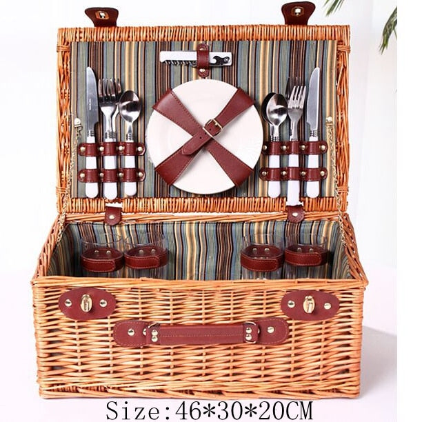 Willow Picnic Basket - 4 Seasons Home Gadgets