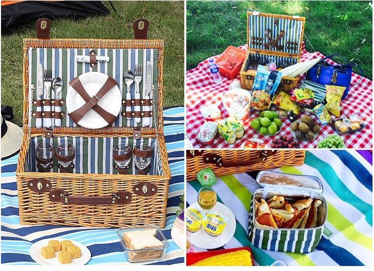 Willow Picnic Basket - 4 Seasons Home Gadgets