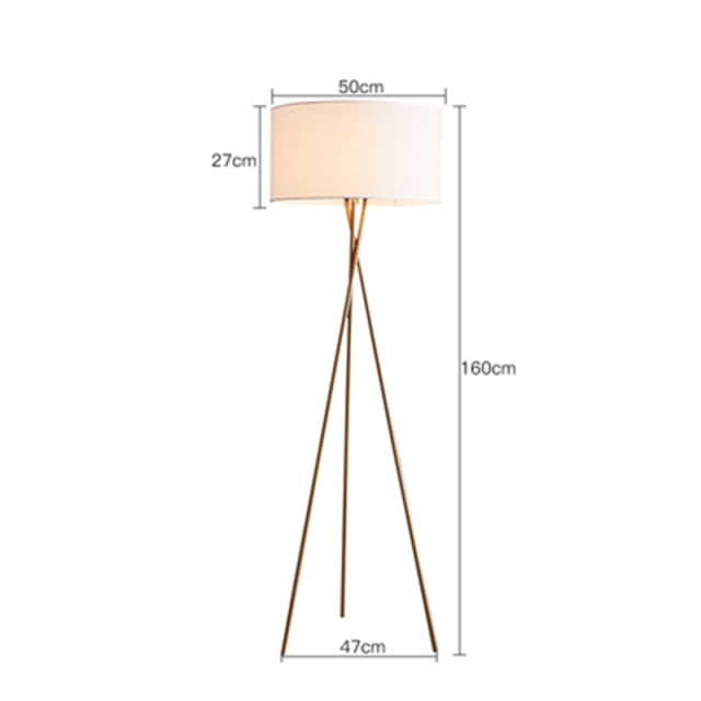 Brass LED Cagney Floor Lamp - 4 Seasons Home Gadgets