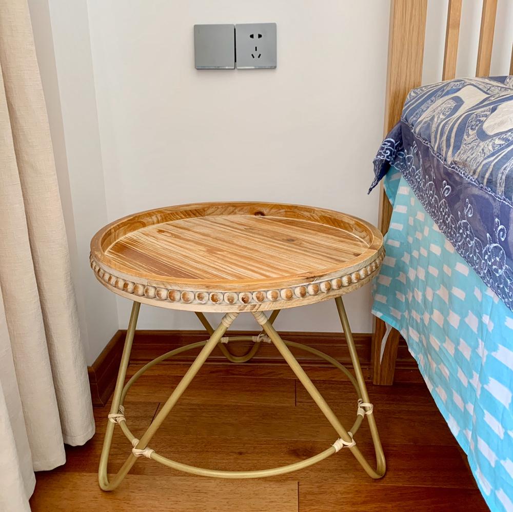 Wood & RattanTray table - 4 Seasons Home Gadgets