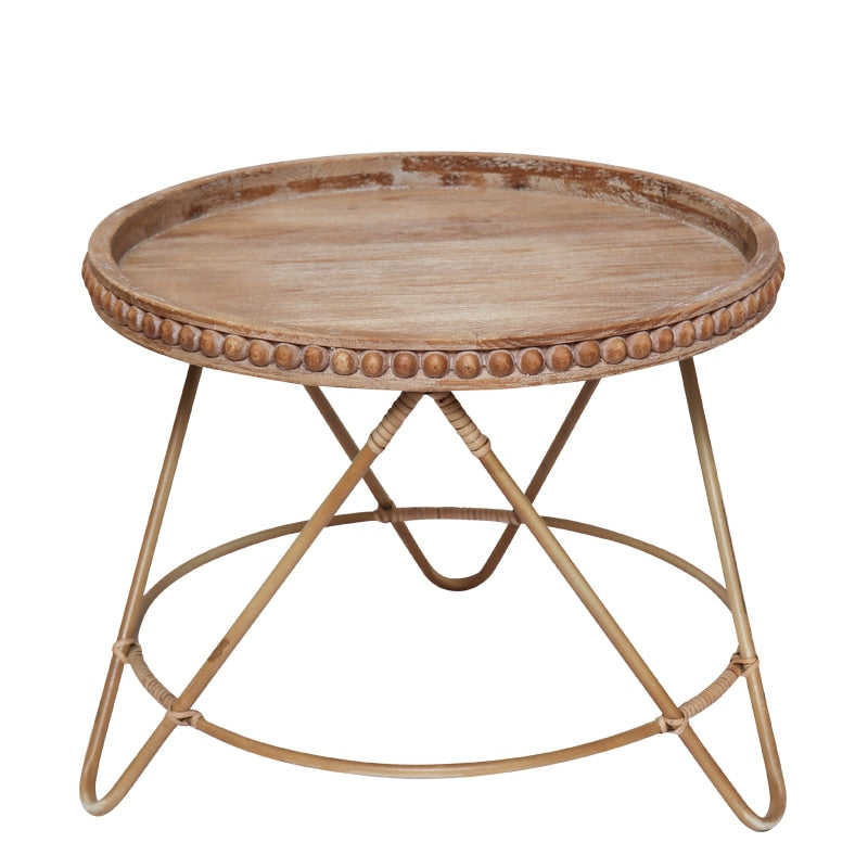 Wood & RattanTray table - 4 Seasons Home Gadgets