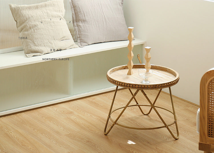 Wood & RattanTray table - 4 Seasons Home Gadgets