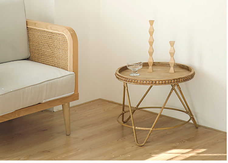 Wood & RattanTray table - 4 Seasons Home Gadgets