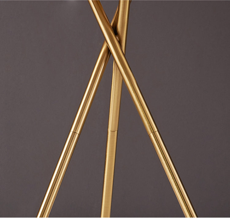 Brass LED Cagney Floor Lamp - 4 Seasons Home Gadgets