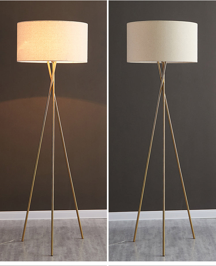 Brass LED Cagney Floor Lamp - 4 Seasons Home Gadgets