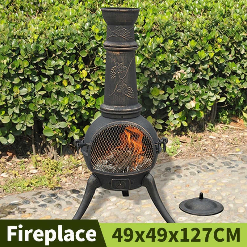 Copper Iron Fireplace - 4 Seasons Home Gadgets