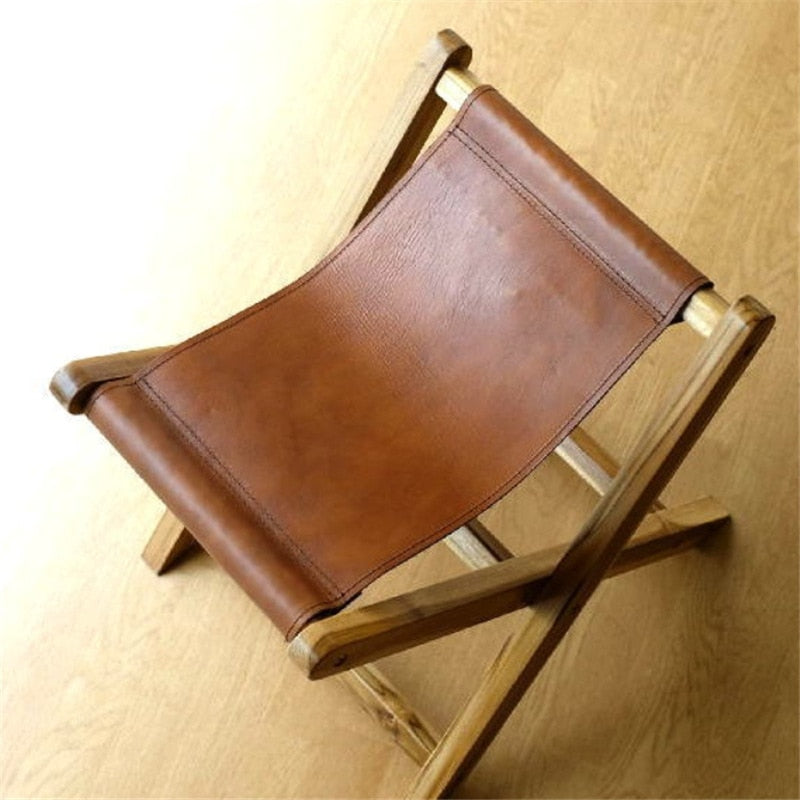 Leather Folding Chair - 4 Seasons Home Gadgets