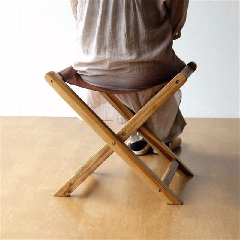 Leather Folding Chair - 4 Seasons Home Gadgets