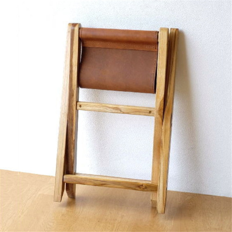 Leather Folding Chair - 4 Seasons Home Gadgets