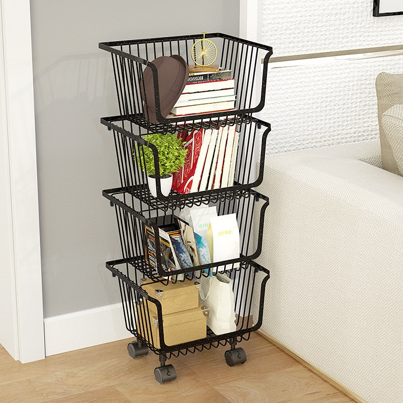 Metal Baskets Rack - 4 Seasons Home Gadgets