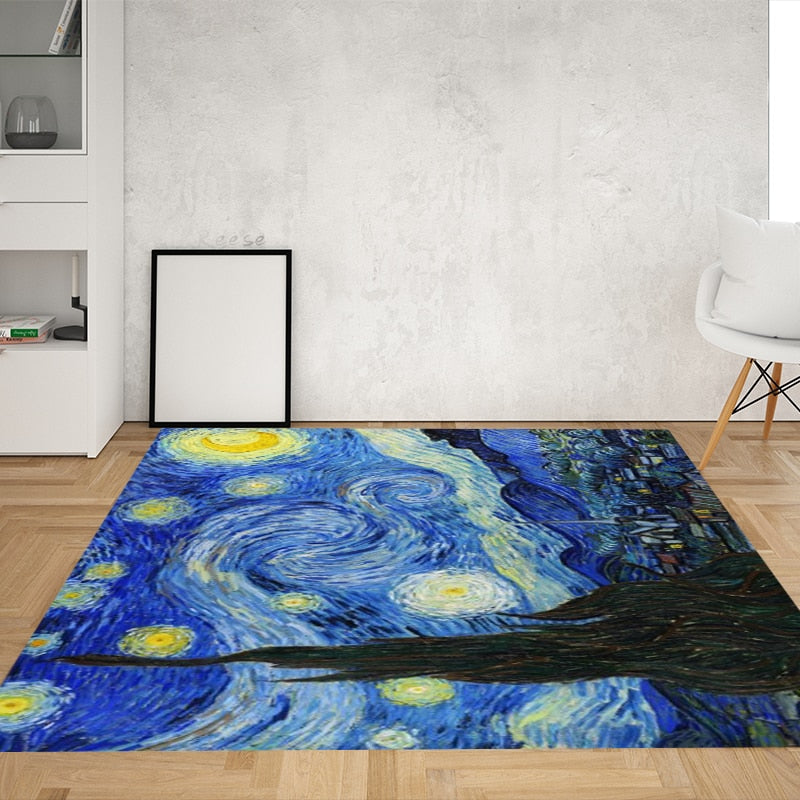 Starry Night Rug - 4 Seasons Home Gadgets