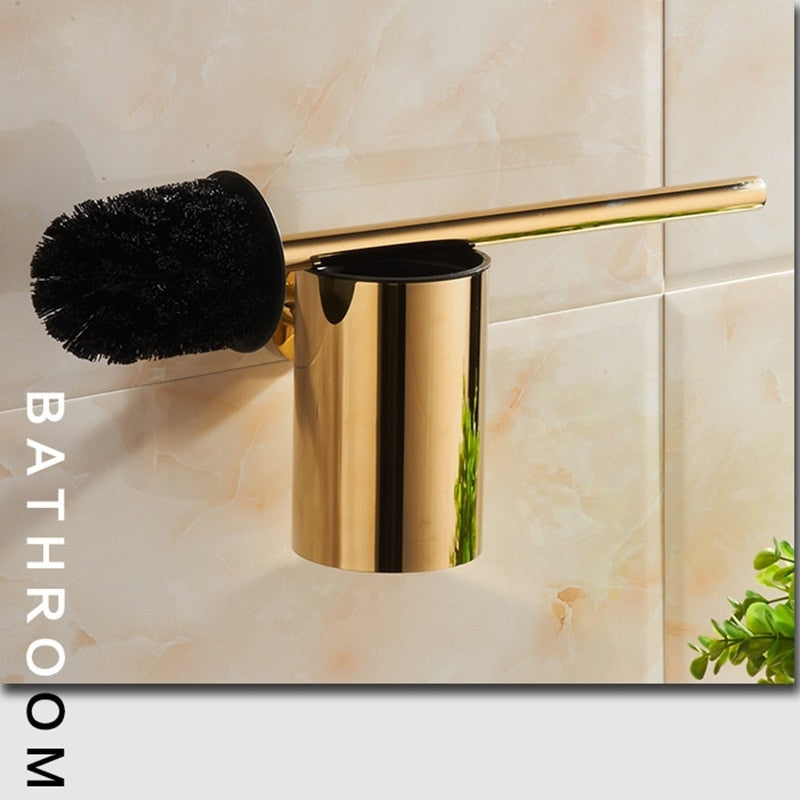 Gold Toilet Brush Holder - 4 Seasons Home Gadgets