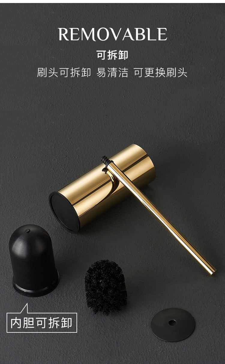 Gold Toilet Brush Holder - 4 Seasons Home Gadgets