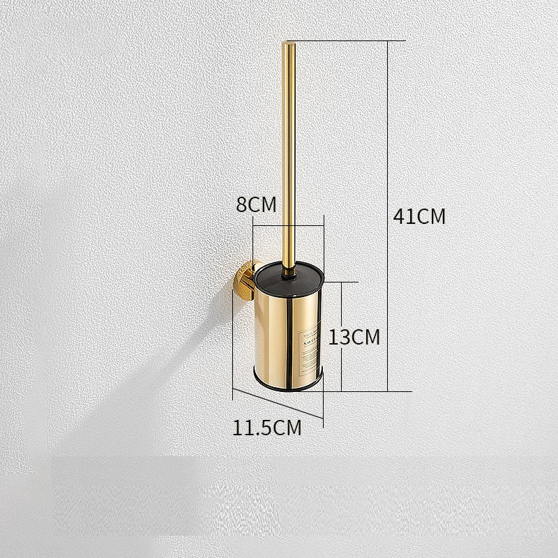 Gold Toilet Brush Holder - 4 Seasons Home Gadgets