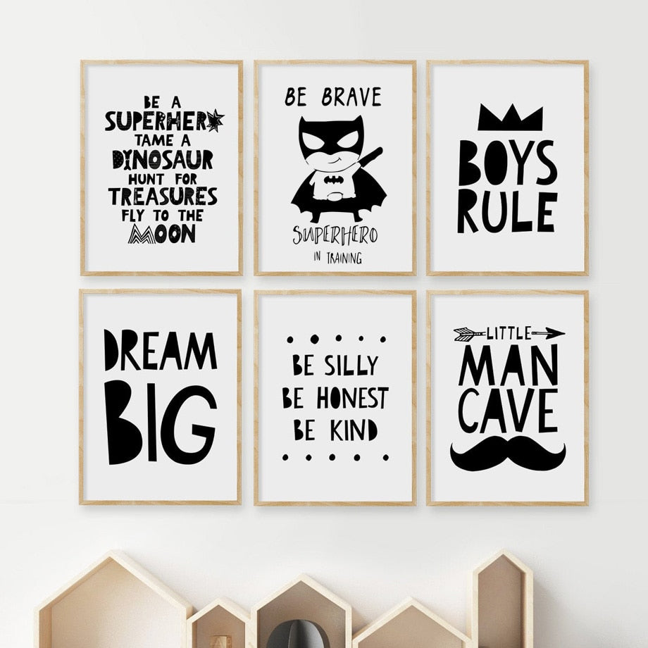 Super Hero  Dream Big Wall Art - 4 Seasons Home Gadgets