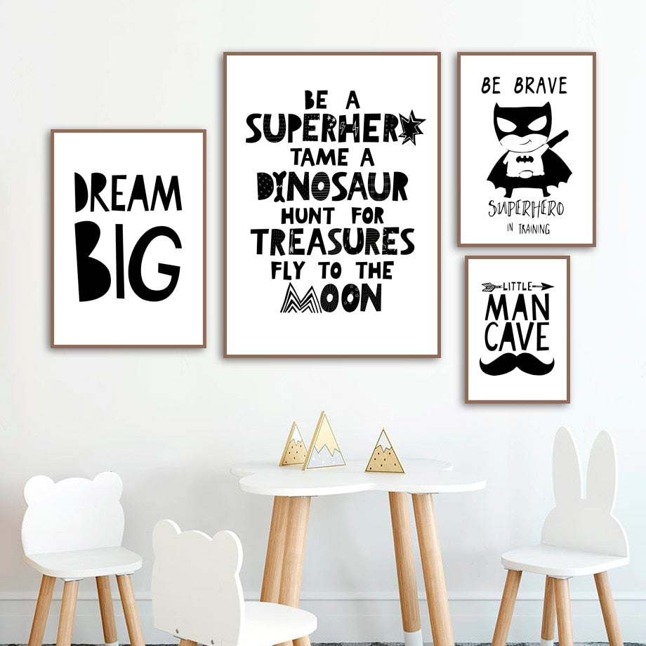 Super Hero  Dream Big Wall Art - 4 Seasons Home Gadgets