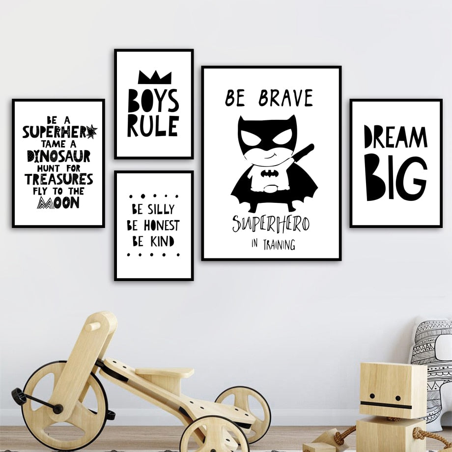 Super Hero  Dream Big Wall Art - 4 Seasons Home Gadgets