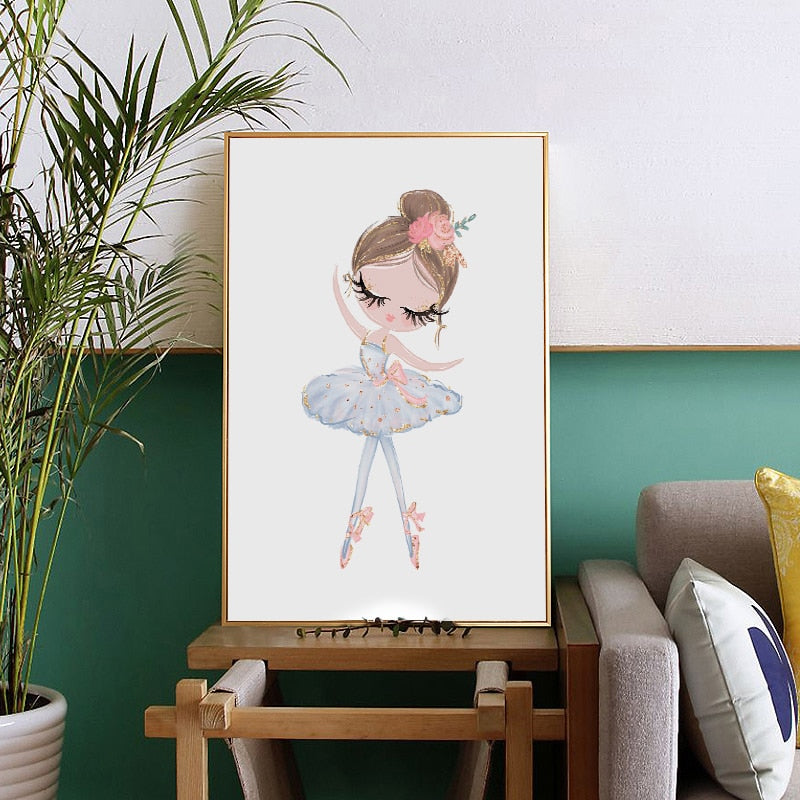 Dancing Ballerina & Unicorn Wall Art Set - 4 Seasons Home Gadgets