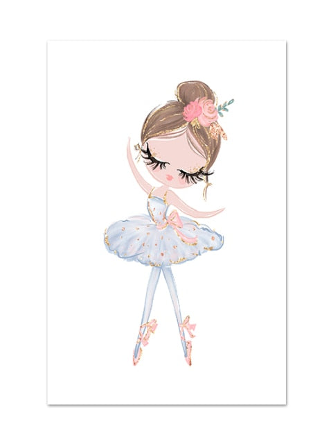 Dancing Ballerina & Unicorn Wall Art Set - 4 Seasons Home Gadgets