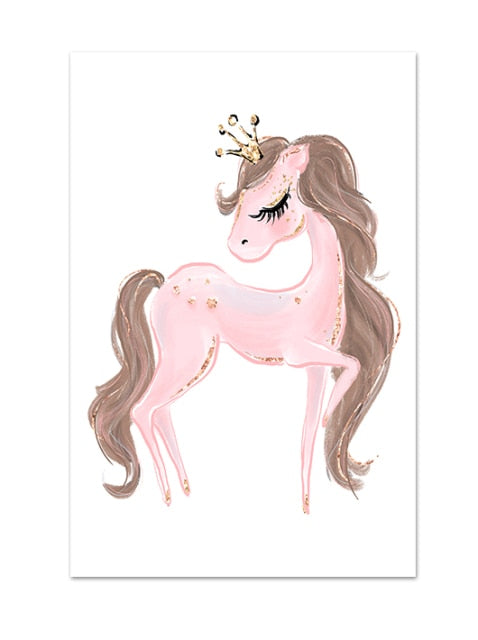 Dancing Ballerina & Unicorn Wall Art Set - 4 Seasons Home Gadgets