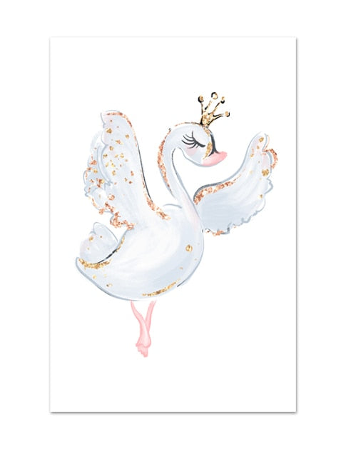 Dancing Ballerina & Unicorn Wall Art Set - 4 Seasons Home Gadgets