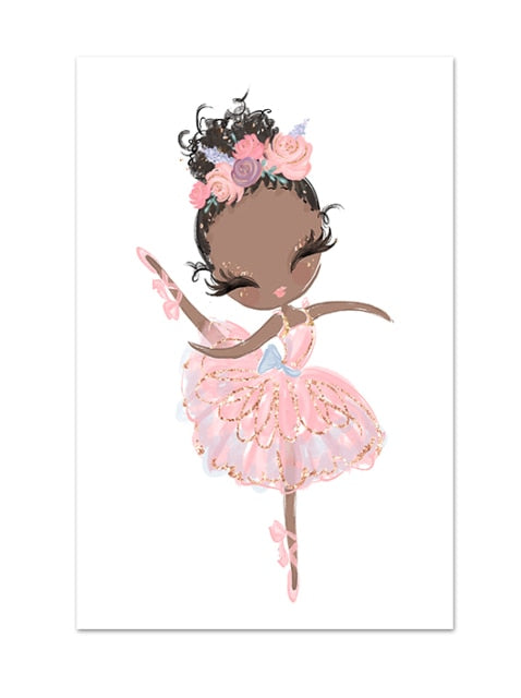 Dancing Ballerina & Unicorn Wall Art Set - 4 Seasons Home Gadgets