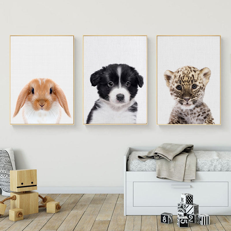 Wild Life In The Snow Wall Art Set - 4 Seasons Home Gadgets