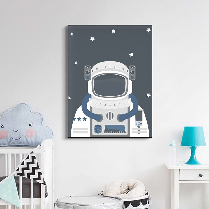 Astronaut Reach For The Stars Wall Art - 4 Seasons Home Gadgets