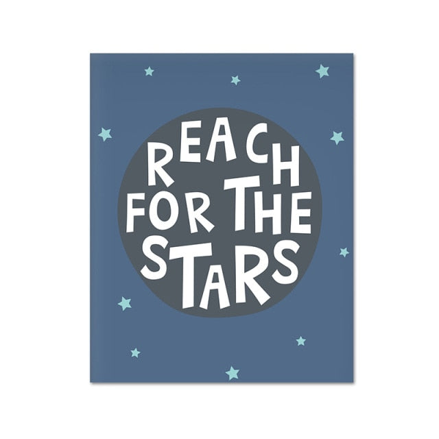 Astronaut Reach For The Stars Wall Art - 4 Seasons Home Gadgets