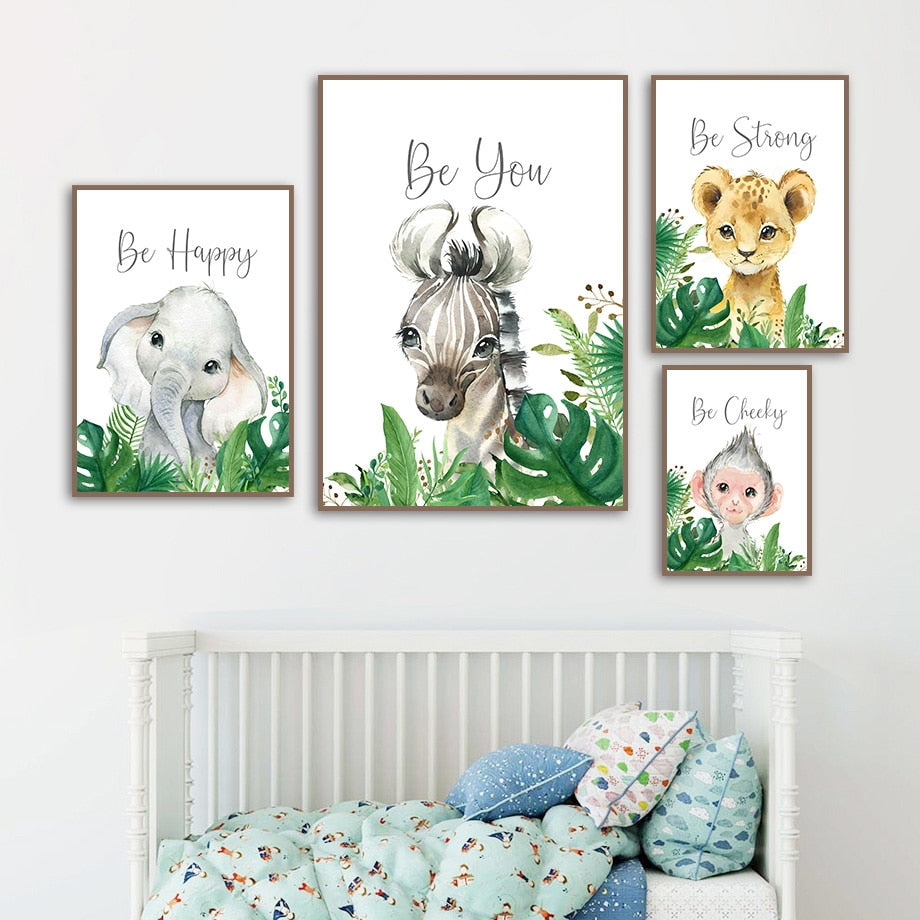 Safari Positive Vibes Wall Art - 4 Seasons Home Gadgets